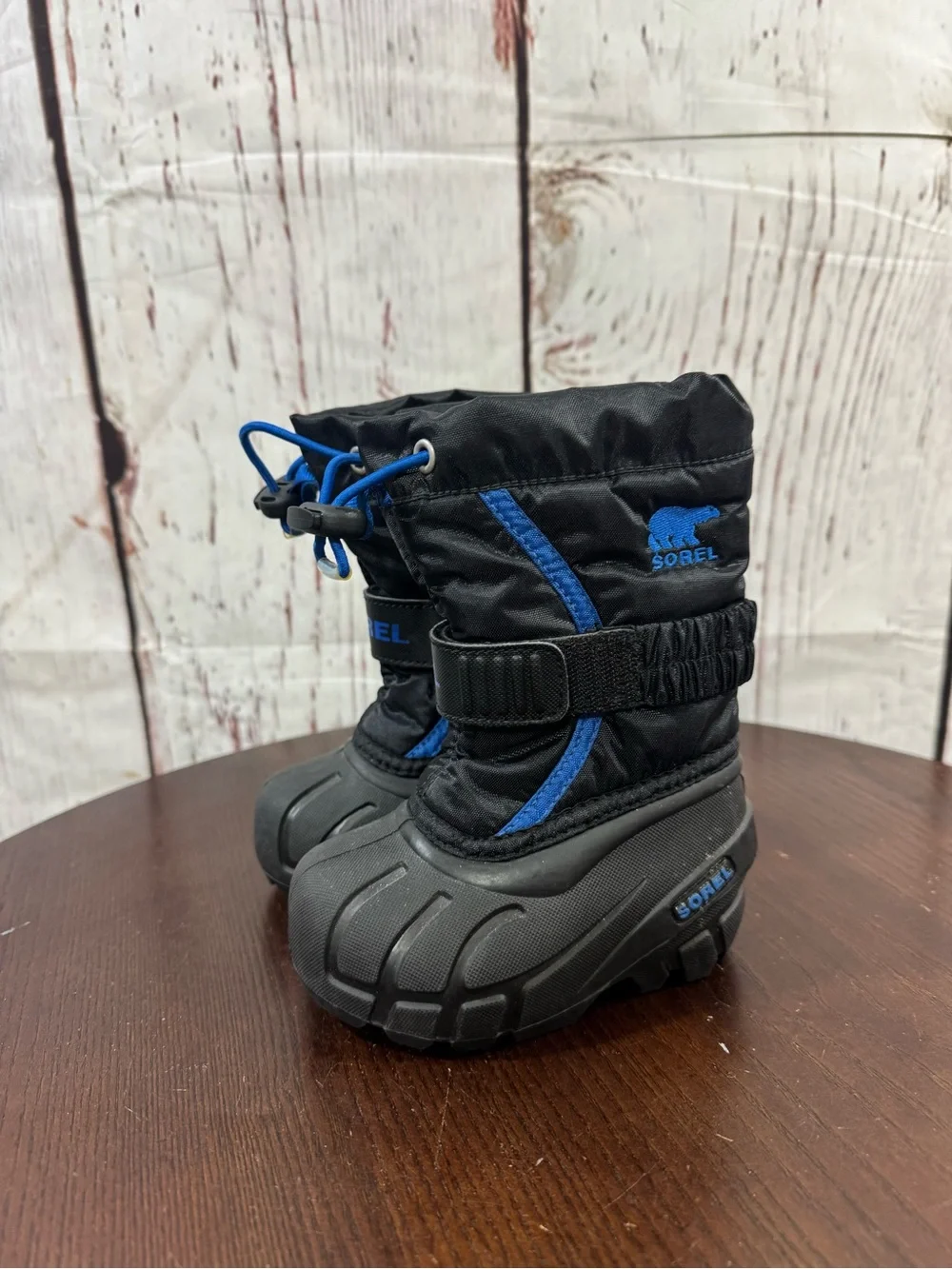 Sorel Black & Blue Snow Boots Baby Toddler size 5